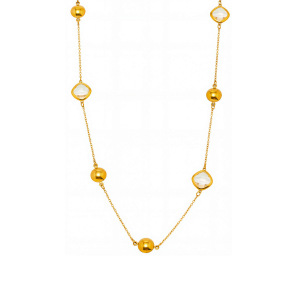 Collier Pendentif Rétro Rectangulaire En Acier Inoxydable Étanche Couleur Or Pour Femme (1 Pièce) h5