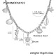 P1249-Collier multi-accessoires DIY en acier 41+5 cm Image4