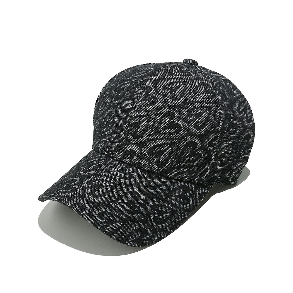 Chapeaux Pour Femmes En Coton, Série Simple, Motif Cœur Rétro, 1 Pièce 