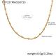 TXP327-Collier en or 40+5cm Image2