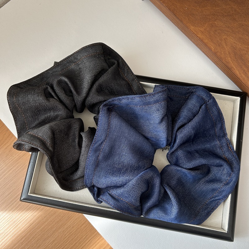 1 Chouchou Simple Et Décontracté En Tissu De Couleur Unie Pour Femme h5Image4