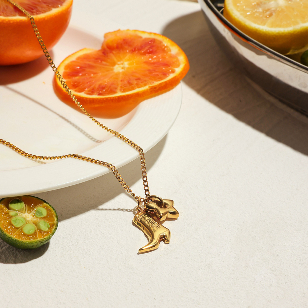 Collier De Perles Personnalisable Pour Femme, En Acier Inoxydable, Étanche, Couleur Or (1 Pièce) Image8