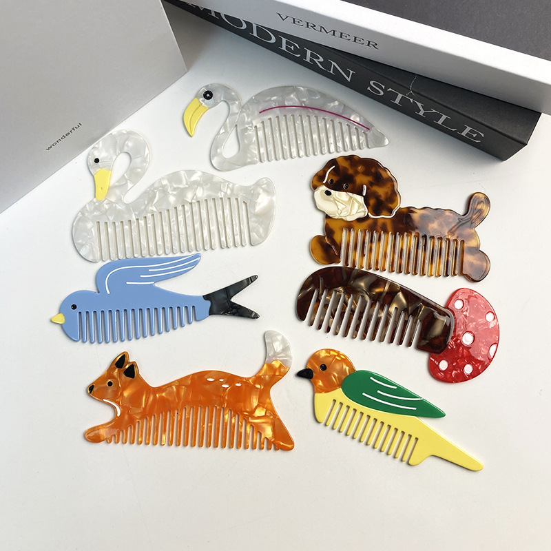 Peignes Pour Femmes En Feuille D'Acétate De Cellulose, 1 Pièce h5Image3