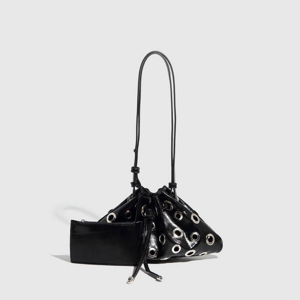 Sac À Bandoulière En Pu Pour Femme, Série Luxueuse, Rivet Classique, 1 Pièce Image2