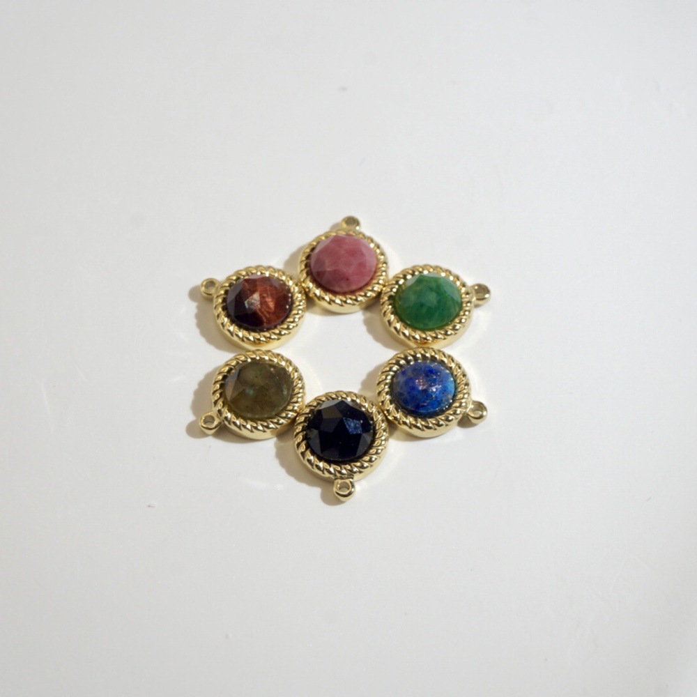 Pendentif Romantique En Pierres Naturelles De Forme Irrégulière Pour Femme, 1 Pièce h5Image2