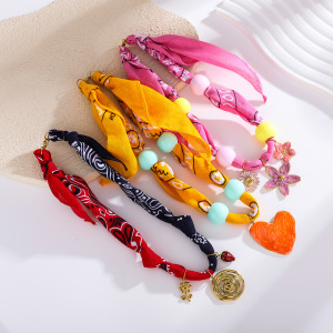 Collier Pendentif Femme Vivid Vacation Heart En Acier Inoxydable Étanche Couleur Or (1 Pièce) h5 Image3