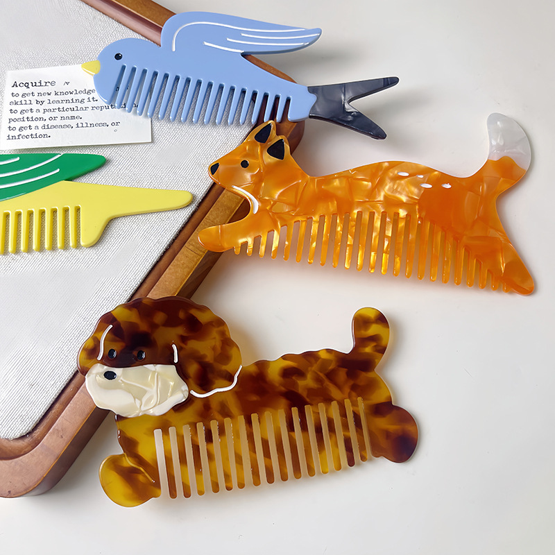 Peignes Pour Femmes En Feuille D'Acétate De Cellulose, 1 Pièce h5Image4