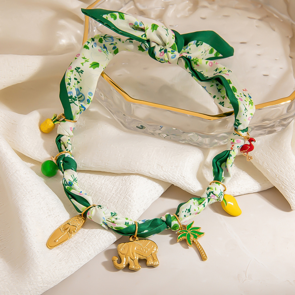Collier Pendentif En Tissu 1 Pièce Image3