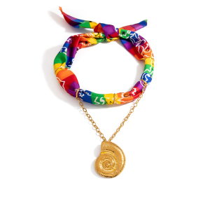 Collier Pendentif En Tissu 1 Pièce h5 
