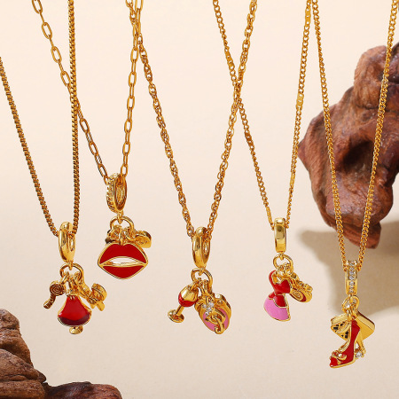 Collier pendentif DIY étanche en acier inoxydable (1 pièce)