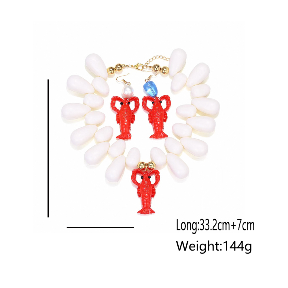 Ensemble De Colliers En Résine Avec Homard Image2