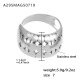 Bague en acier A295/N°7 Image19