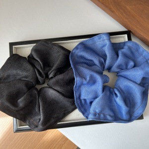 1 Chouchou Simple Et Décontracté En Tissu De Couleur Unie Pour Femme h5 Image3