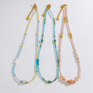 Colliers De Perles Élégants Et Imperméables En Acier Inoxydable Pour Femmes h5 Image5