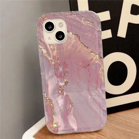 1 paire de coques de téléphone rose nacré dégradé de haute qualité