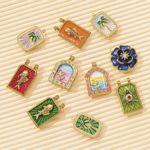 Pendentif Classique Pour Femme En Acier Inoxydable Étanche, Motif Tarot (1 Pièce) h5 Image5