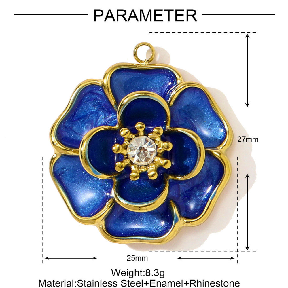 Pendentif Classique Pour Femme En Acier Inoxydable Étanche, Motif Tarot (1 Pièce) Image2