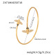 Bracelet Double Abeille Doré Image3