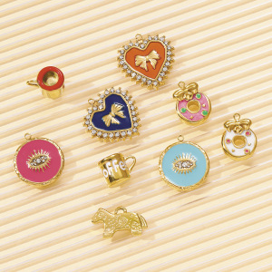 Pendentif Femme Étanche En Acier Inoxydable, Motif Nourriture Décontractée (1 Pièce) h5 Image4