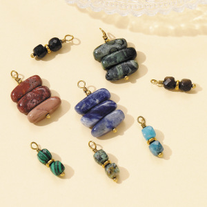 Pendentifs Pour Femmes En Perles Rétro Et Pierres Naturelles, 1 Pièce h5 Image4