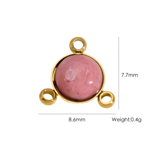 Pendentif Simple Rétro Irrégulier En Pierres Naturelles Pour Femme, 1 Pièce h5 