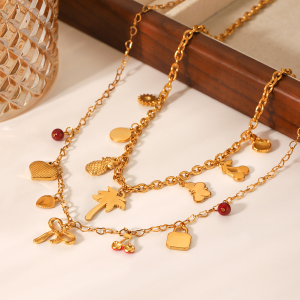 1 Paire De Colliers Simples Avec Pendentif En Forme De Nœud Papillon En Acier Inoxydable Pour Femme h5 Image6