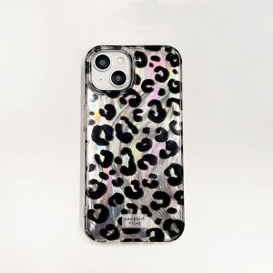 1 Paire De Coques De Téléphone En Tpu À Imprimé Léopard, Tendance Et Polyvalentes h5 Image2
