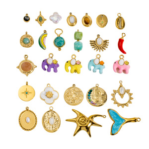 Pendentif Femme En Acier Inoxydable Étanche, Motif Animal Mignon, Fruit Et Piment (1 Pièce) h5 Image5