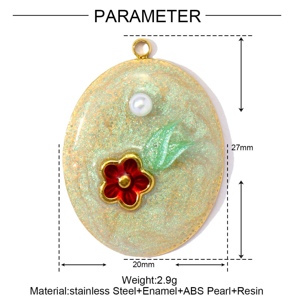 Pendentif Femme Diy En Forme De Goutte, En Acier Inoxydable Étanche, Couleur Or (1 Pièce) Image2
