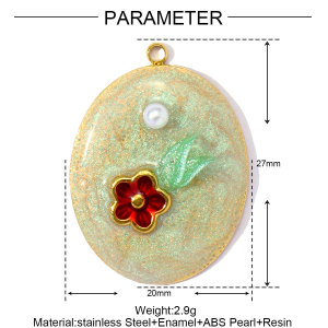 Pendentif Femme Diy En Forme De Goutte, En Acier Inoxydable Étanche, Couleur Or (1 Pièce) h5 Image2