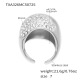 Bague en acier et oxyde de zirconium blanc TXA326 - Taille 7 Image6