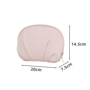 1 Paire De Trousses De Maquillage Décontractées De Couleur Unie Pour Femmes, Série Simple h5 Image3