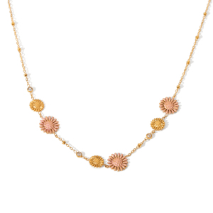 Collier À Maillons Pour Femme Daily Flower En Acier Inoxydable Étanche (1 Pièce) h5 