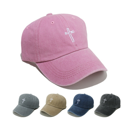 Chapeaux croisés décontractés en coton pour femmes, série simple, 1 pièce