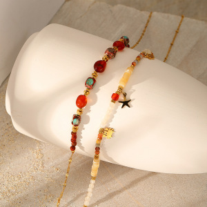 Collier De Perles En Pierre Naturelle 1 Pièce h5 Image5