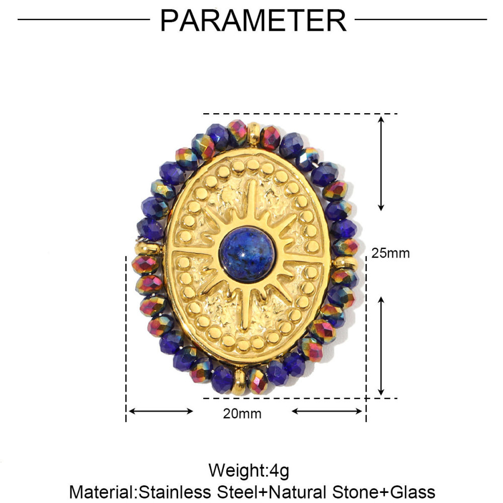 Pendentif Pour Femme En Pierres Naturelles De Forme Irrégulière, 1 Pièce Image2