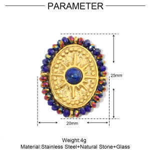 Pendentif Pour Femme En Pierres Naturelles De Forme Irrégulière, 1 Pièce h5 Image2