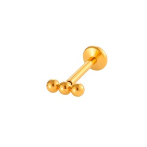 1 Boucle D'Oreille Piercing Femme Daily Ball En Acier Inoxydable Étanche Couleur Or h5 