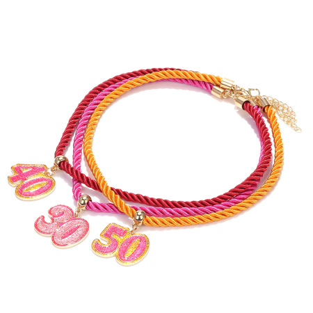  Ensembles de colliers en alliage, nombres, rassemblement quotidien/fête, série simple, bijoux pour femmes 2