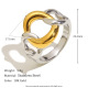 Bague chaîne circulaire - deux couleurs/numéro 8 Image3