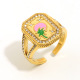 Bague ouverte goutte d'huile - Or - 8 Image8
