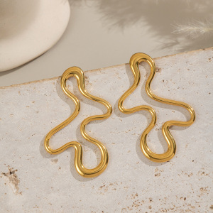 1 Paire De Boucles D'Oreilles Puces Décontractées En Acier Inoxydable Imperméable Pour Femme h5 Image2