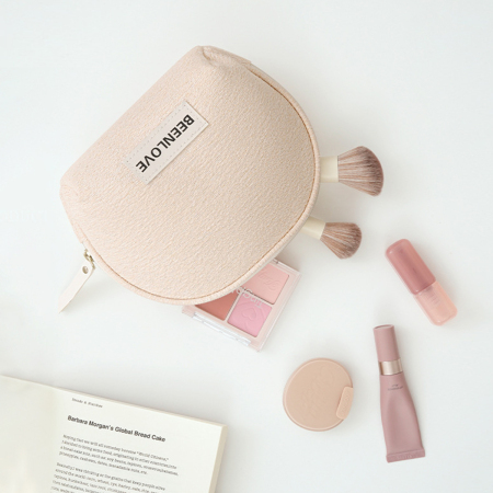 Trousse de maquillage simple de couleur unie, 1 pièce