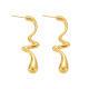 F453-Boucles d'oreilles en or 