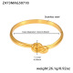 Z473-Bracelet torsadé en or 