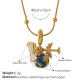 Collier de perles en os de serpent PJ829G-XL566G1,3MM Image4