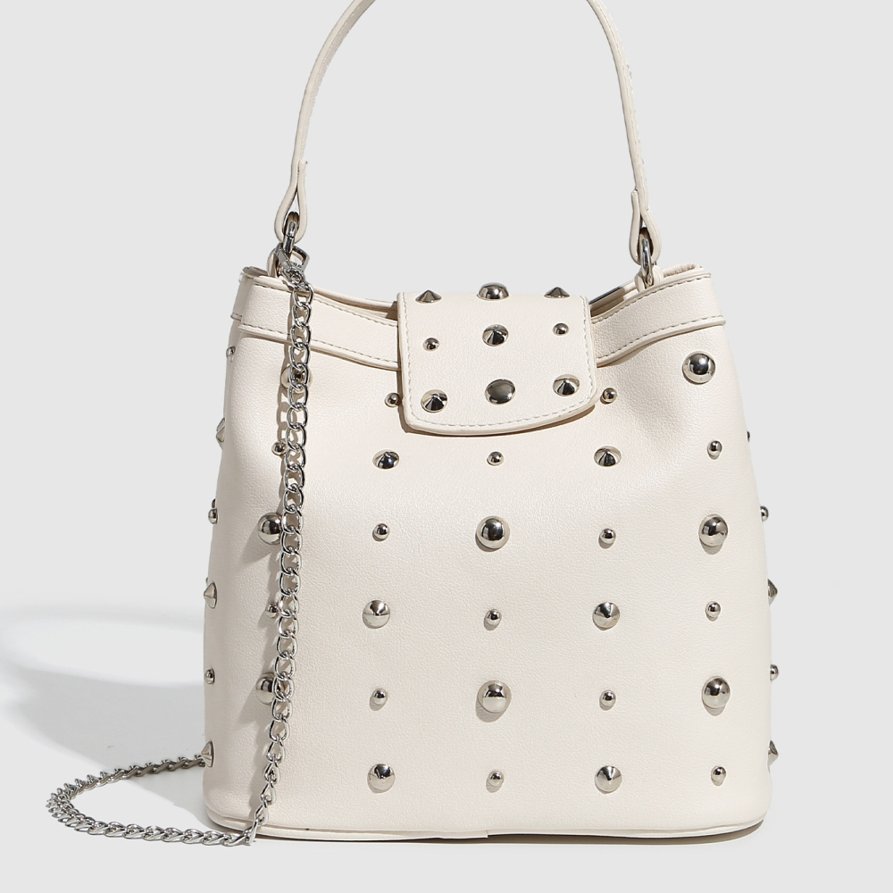 Sac À Bandoulière Pour Femme, Série Mode Haut De Gamme, Rivet Métallique, 1 Pièce h5Image4