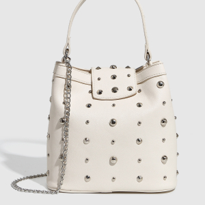 Sac À Bandoulière Pour Femme, Série Mode Haut De Gamme, Rivet Métallique, 1 Pièce h5 Image4