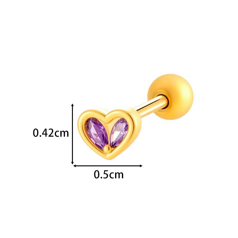 Boucles D'Oreilles Délicates En Forme De Papillon, Couleur Cuivre Et Or, Zircons Image2
