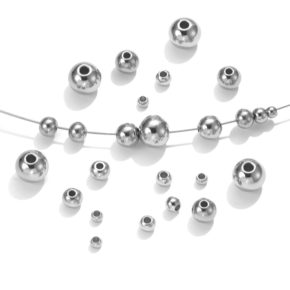 Perles D'Espacement En Acier Inoxydable De Forme Irrégulière, Série Simple, À Faire Soi-Même h5Image4